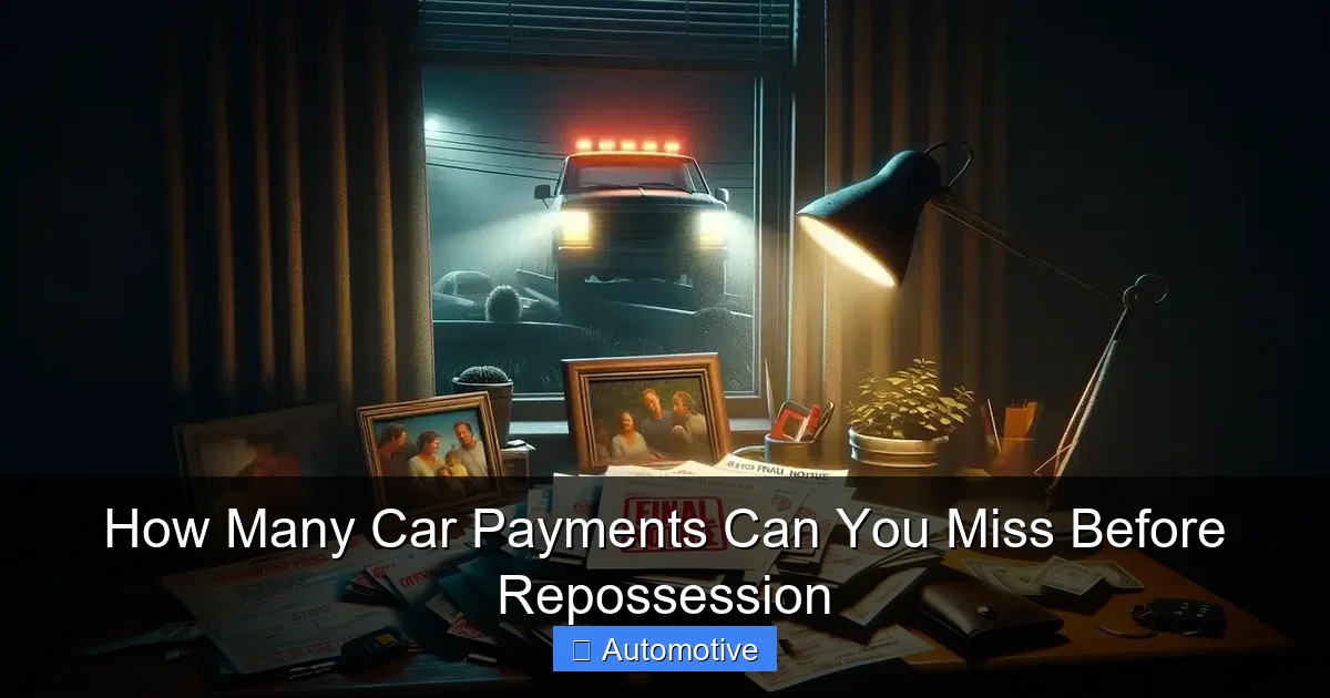 How Many Car Payments Can You Miss Before Repossession