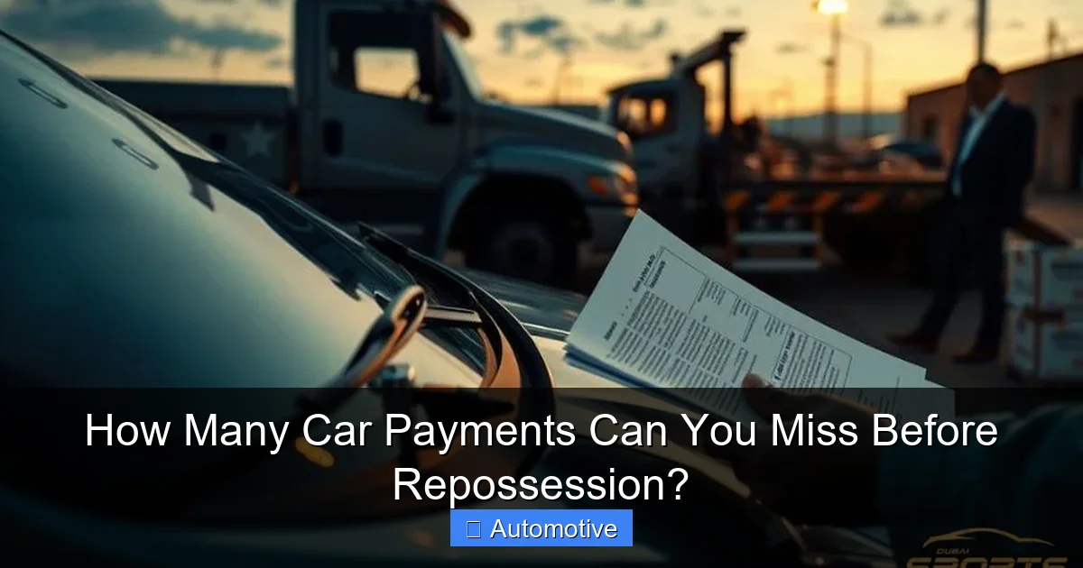 How Many Car Payments Can You Miss Before Repossession?