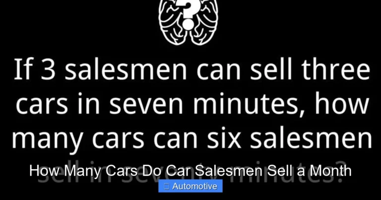How Many Cars Do Car Salesmen Sell a Month