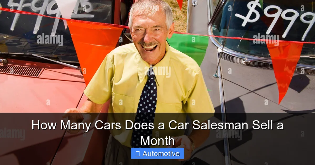 How Many Cars Does a Car Salesman Sell a Month