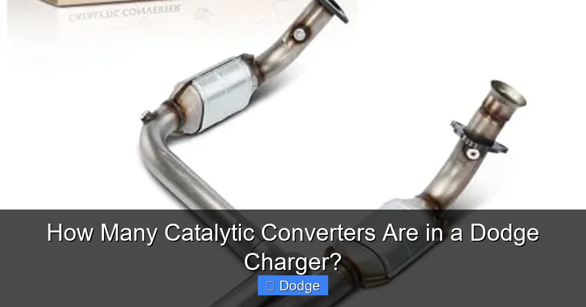 How Many Catalytic Converters Are in a Dodge Charger?