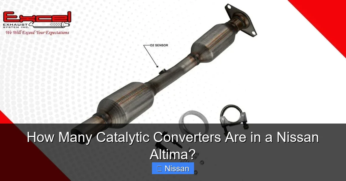 How Many Catalytic Converters Are in a Nissan Altima?