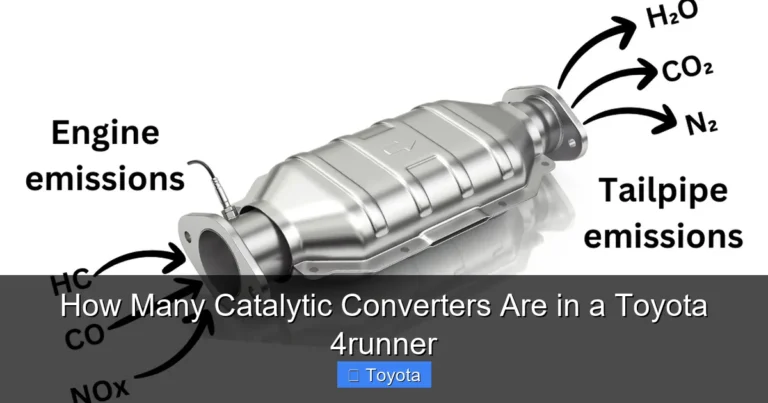 How Many Catalytic Converters Are in a Toyota 4runner