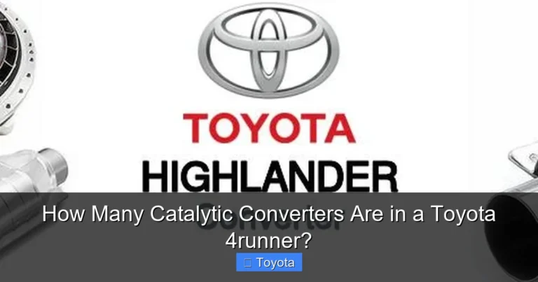 How Many Catalytic Converters Are in a Toyota 4runner?
