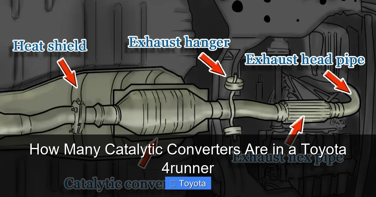 How Many Catalytic Converters Are in a Toyota 4runner