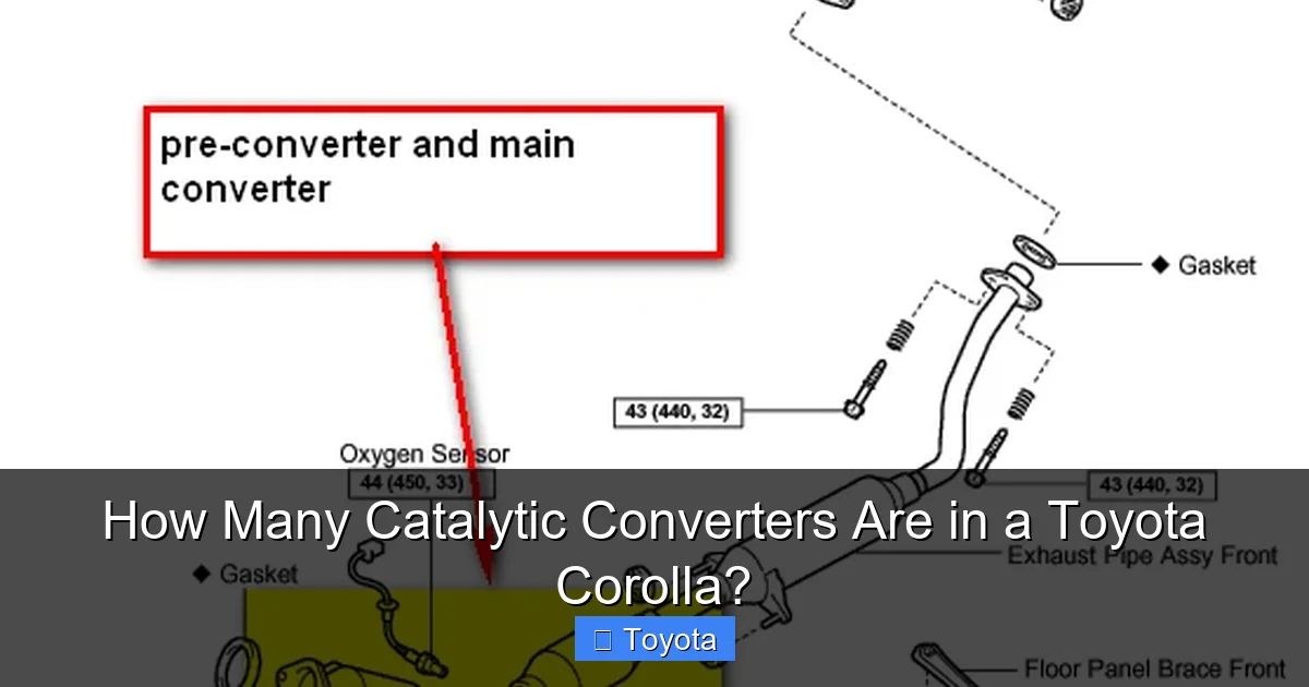 How Many Catalytic Converters Are in a Toyota Corolla?