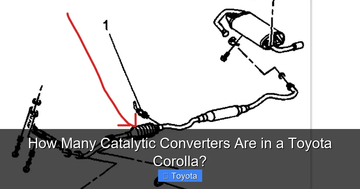 How Many Catalytic Converters Are in a Toyota Corolla?