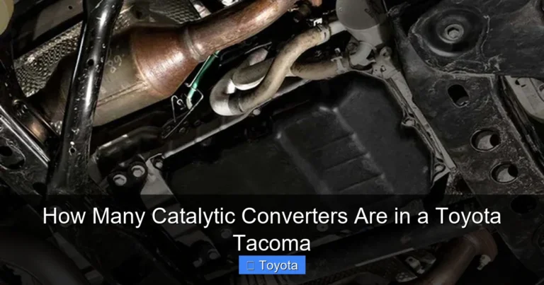 How Many Catalytic Converters Are in a Toyota Tacoma