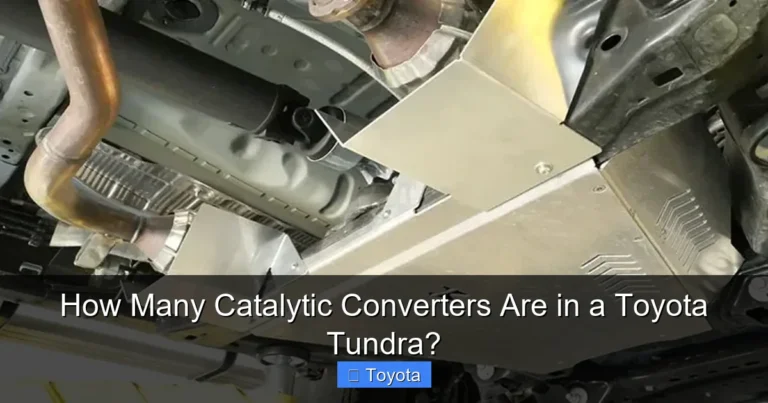 How Many Catalytic Converters Are in a Toyota Tundra?