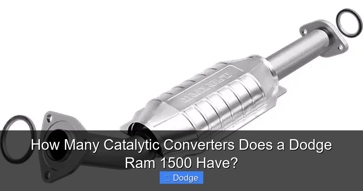 How Many Catalytic Converters Does a Dodge Ram 1500 Have?