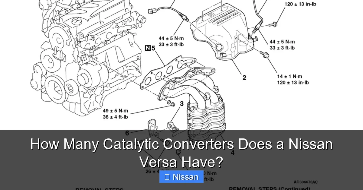 How Many Catalytic Converters Does a Nissan Versa Have?