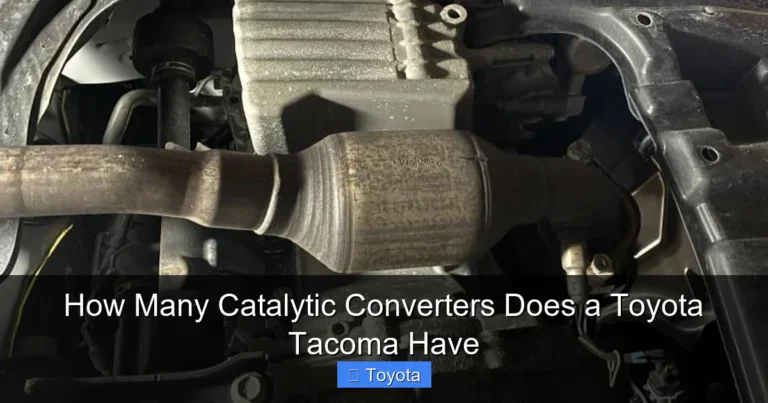 How Many Catalytic Converters Does a Toyota Tacoma Have