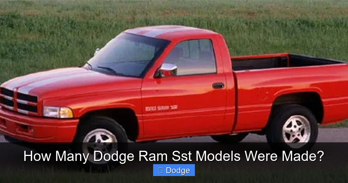 How Many Dodge Ram Sst Models Were Made?