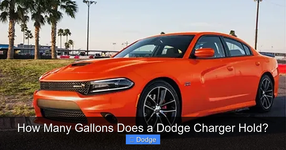 How Many Gallons Does a Dodge Charger Hold?