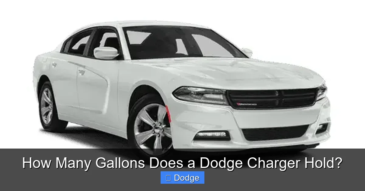 How Many Gallons Does a Dodge Charger Hold?