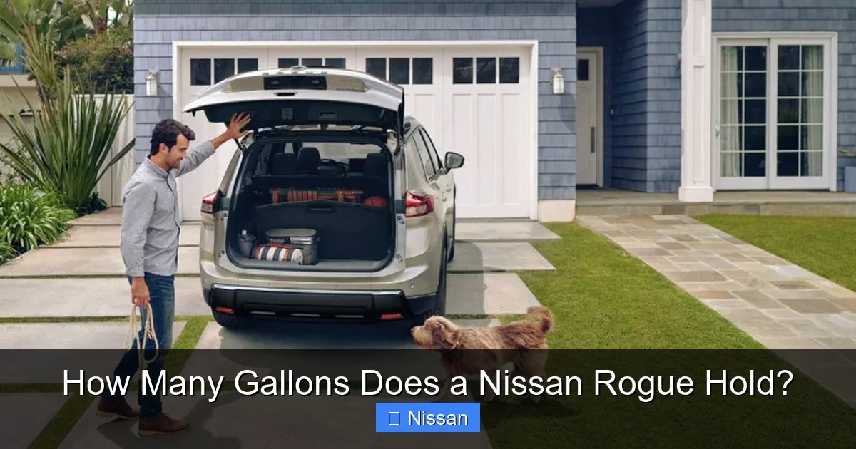How Many Gallons Does a Nissan Rogue Hold?