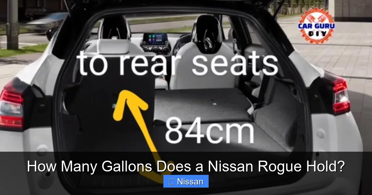 How Many Gallons Does a Nissan Rogue Hold?