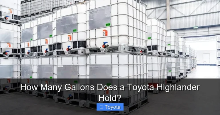 How Many Gallons Does a Toyota Highlander Hold?