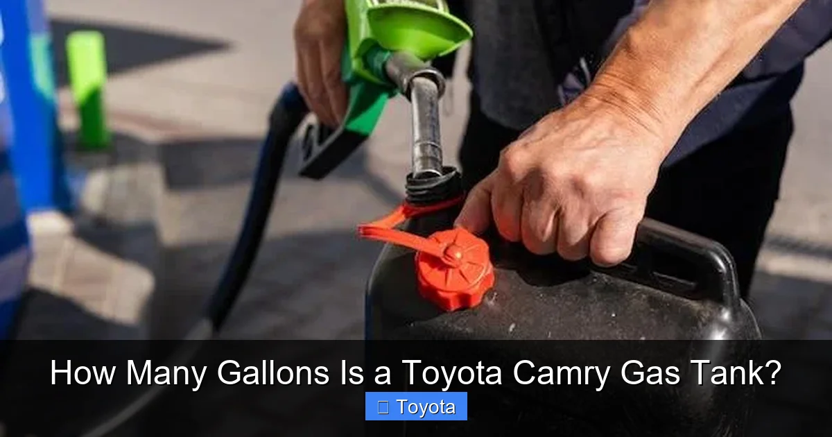 How Many Gallons Is a Toyota Camry Gas Tank?