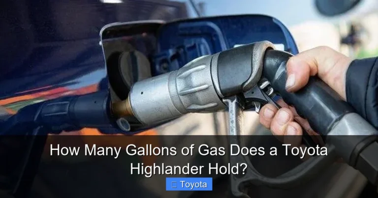 How Many Gallons of Gas Does a Toyota Highlander Hold?