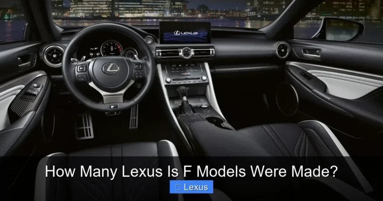 How Many Lexus Is F Models Were Made?