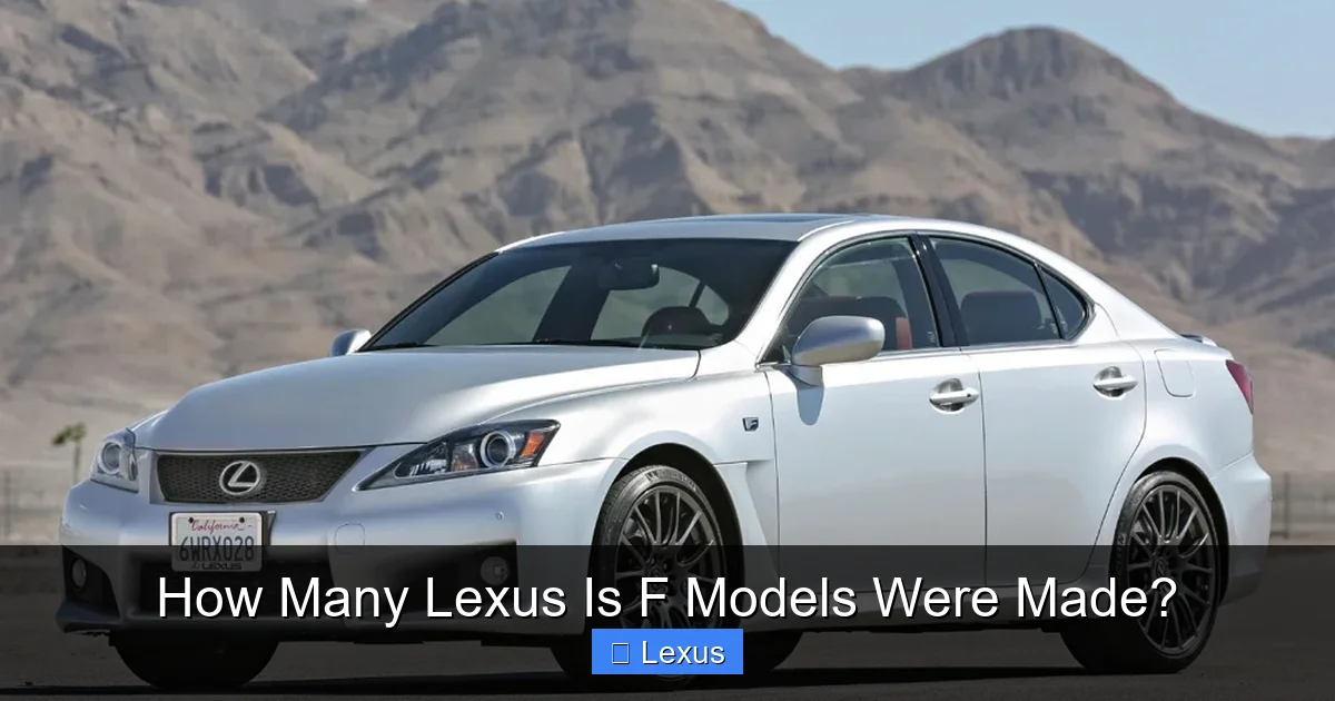 How Many Lexus Is F Models Were Made?