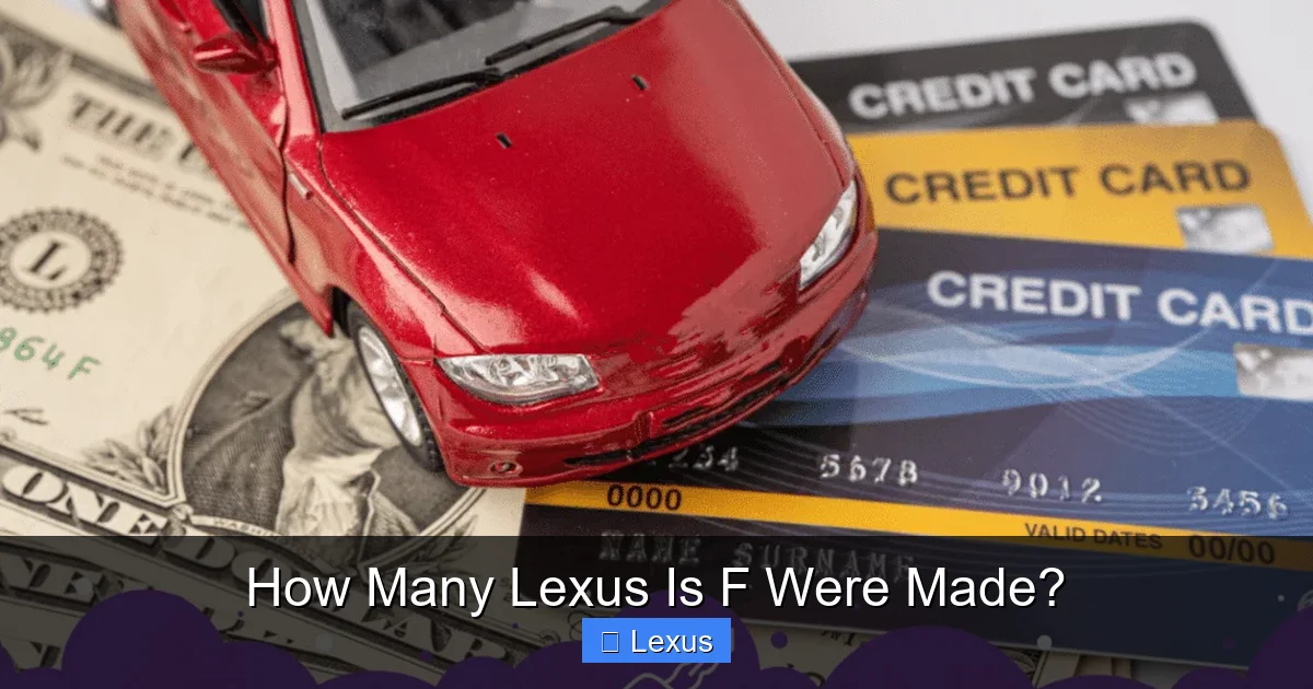 How Many Lexus Is F Were Made?