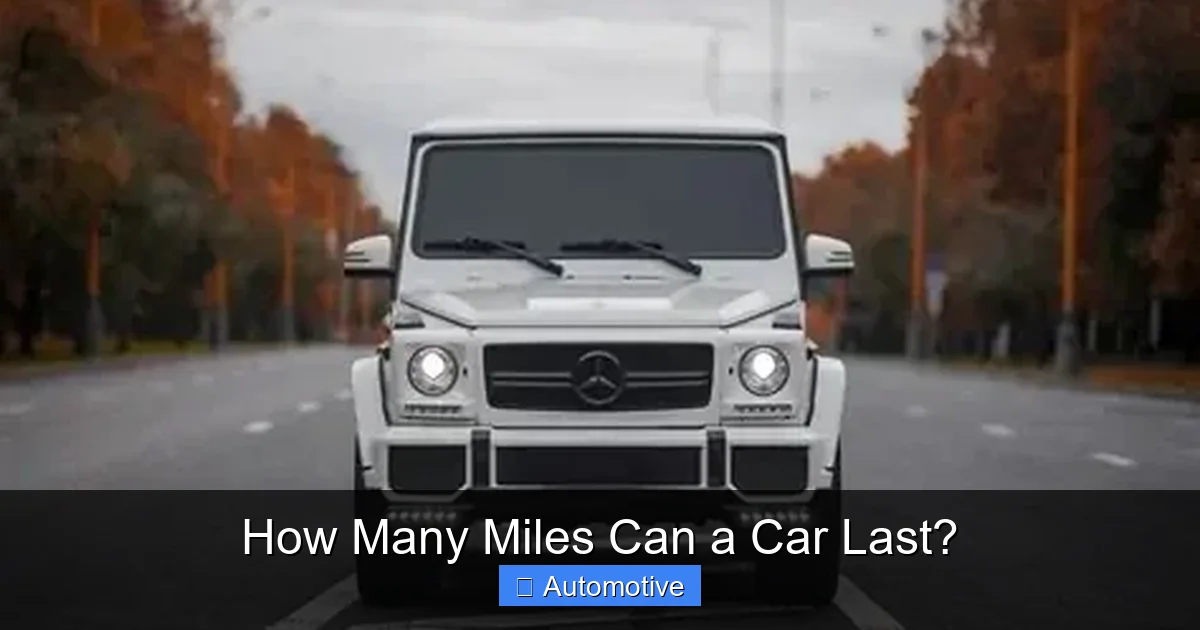 How Many Miles Can a Car Last?