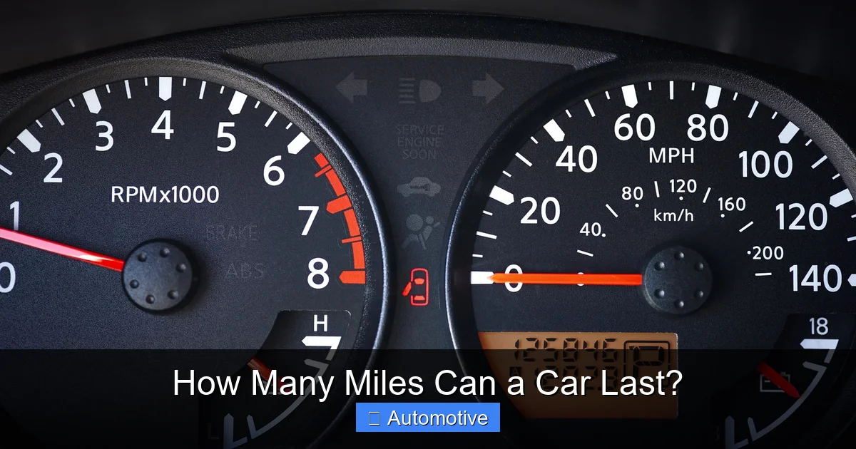 How Many Miles Can a Car Last?