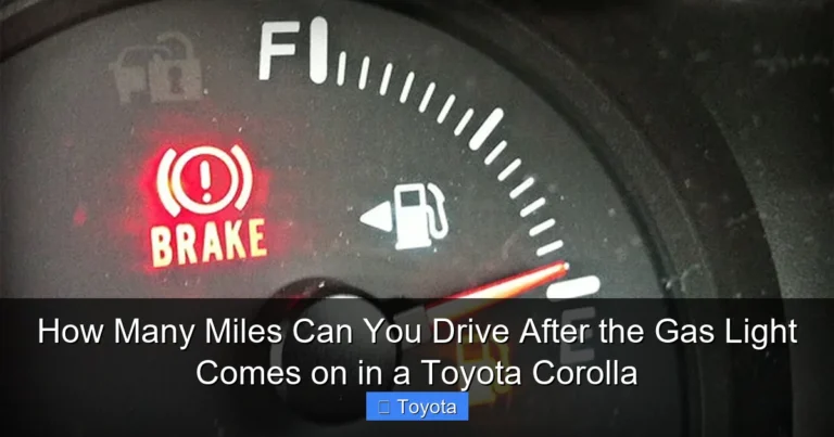 How Many Miles Can You Drive After the Gas Light Comes on in a Toyota Corolla