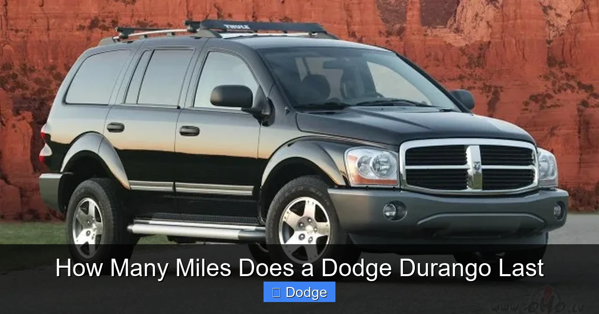 How Many Miles Does a Dodge Durango Last