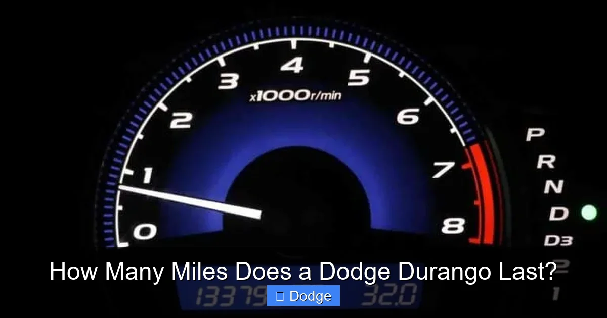 How Many Miles Does a Dodge Durango Last?