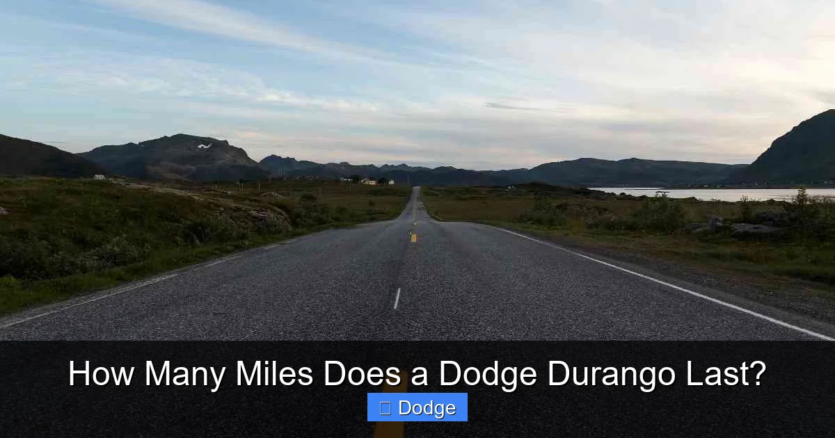 How Many Miles Does a Dodge Durango Last?