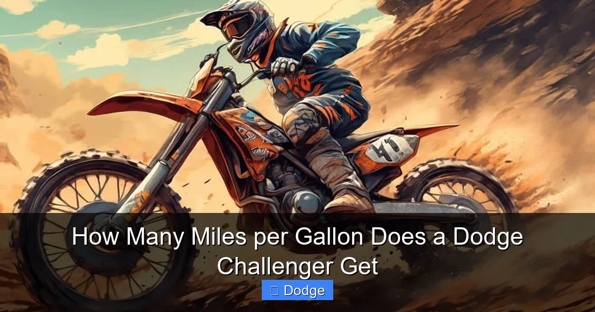 How Many Miles per Gallon Does a Dodge Challenger Get