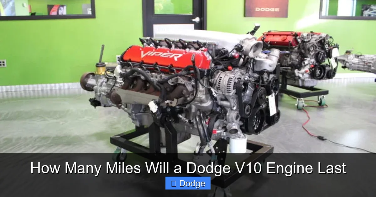 How Many Miles Will a Dodge V10 Engine Last
