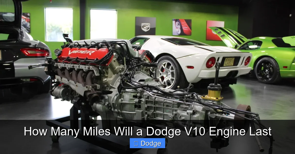 How Many Miles Will a Dodge V10 Engine Last