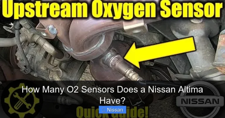How Many O2 Sensors Does a Nissan Altima Have?