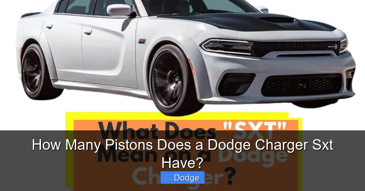 How Many Pistons Does a Dodge Charger Sxt Have?