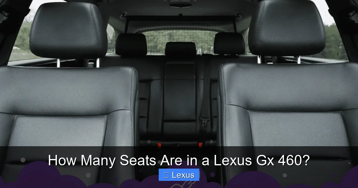 How Many Seats Are in a Lexus Gx 460?