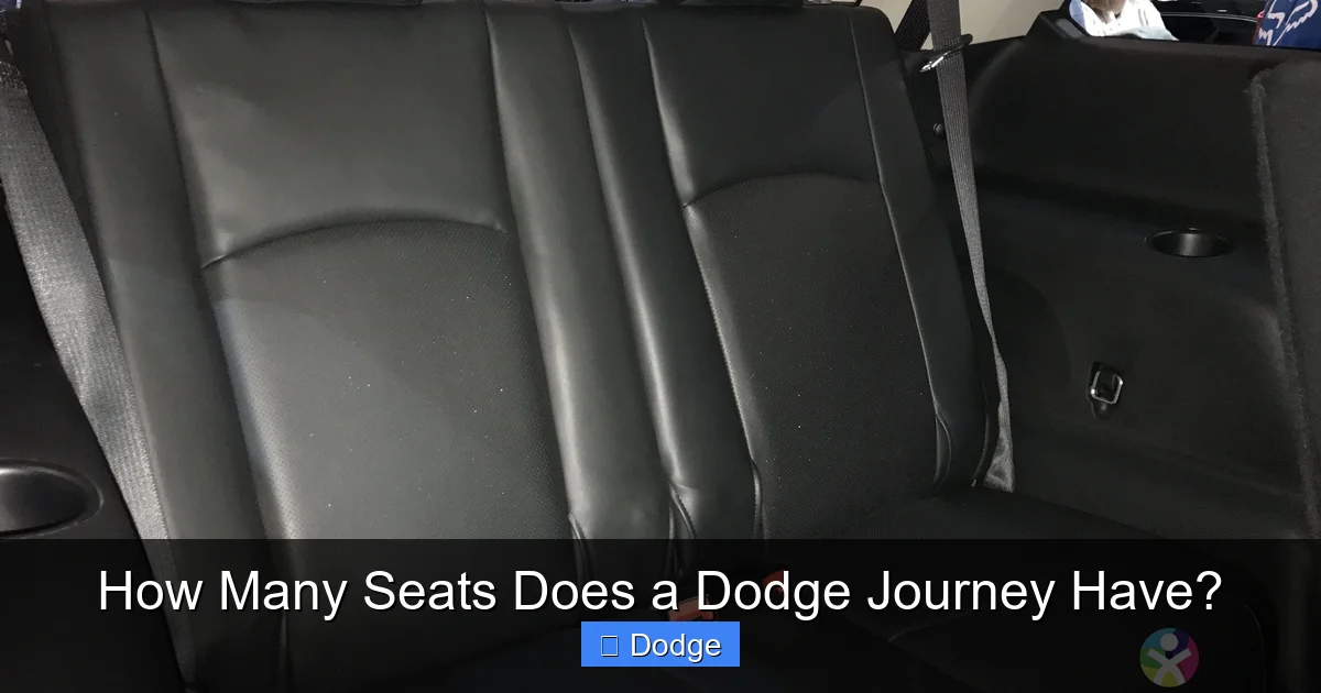 How Many Seats Does a Dodge Journey Have?