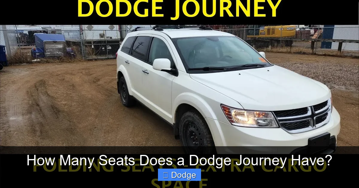 How Many Seats Does a Dodge Journey Have?