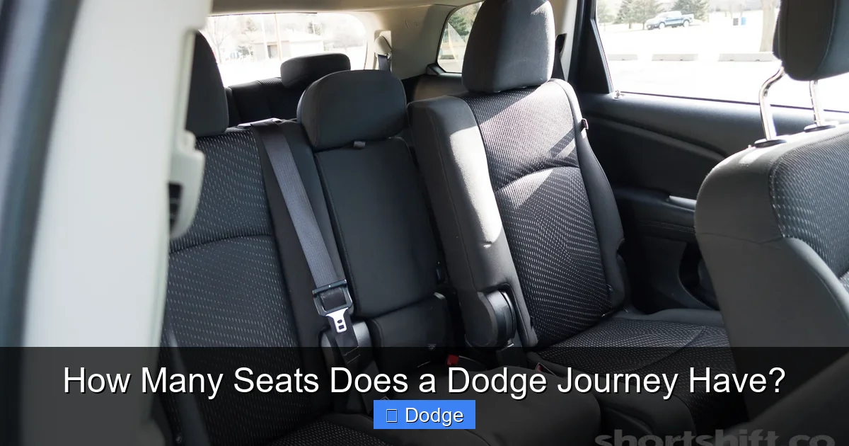 How Many Seats Does a Dodge Journey Have?