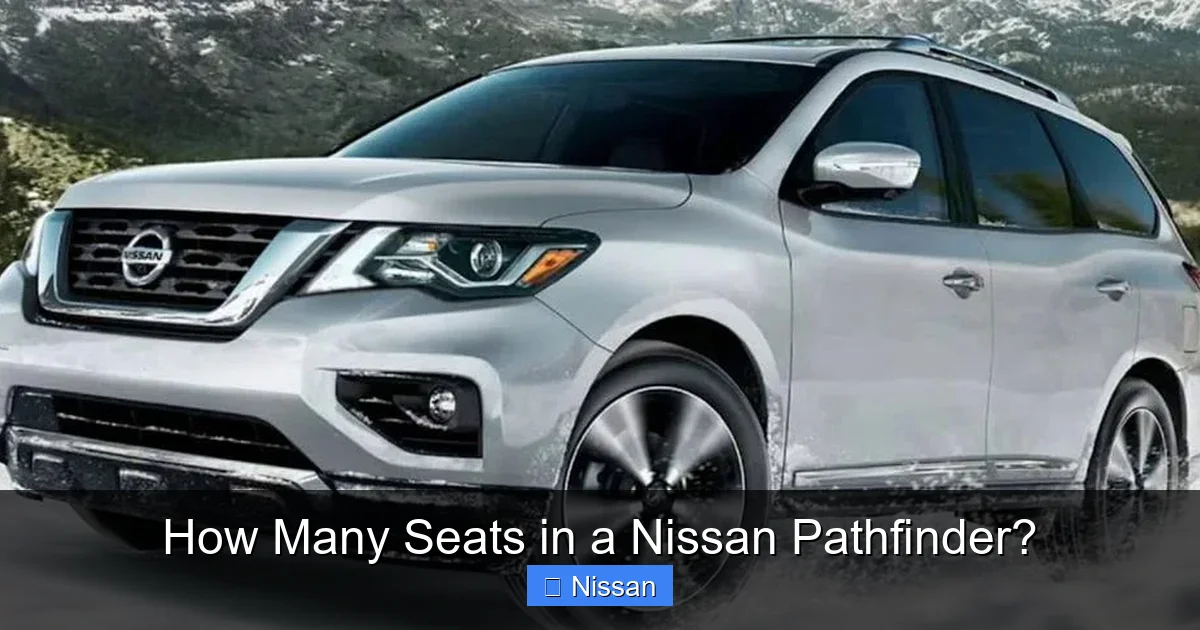 How Many Seats in a Nissan Pathfinder?