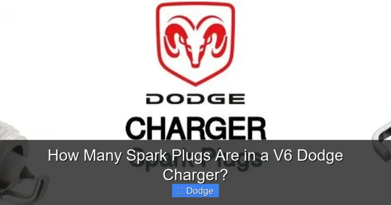 How Many Spark Plugs Are in a V6 Dodge Charger?