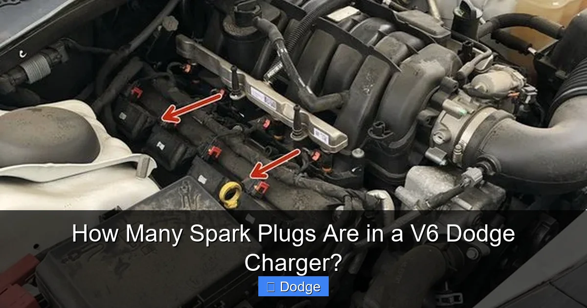 How Many Spark Plugs Are in a V6 Dodge Charger?
