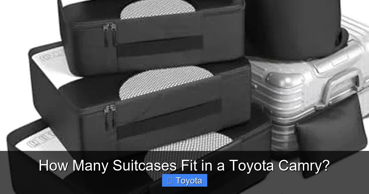 How Many Suitcases Fit in a Toyota Camry?