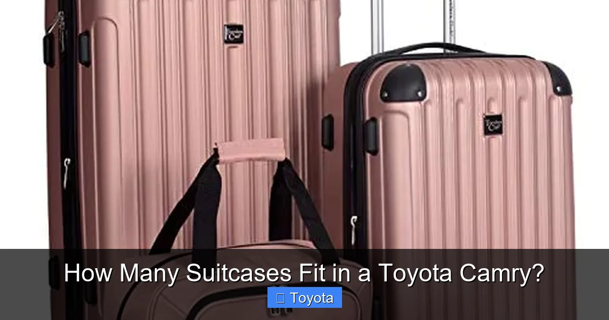 How Many Suitcases Fit in a Toyota Camry?