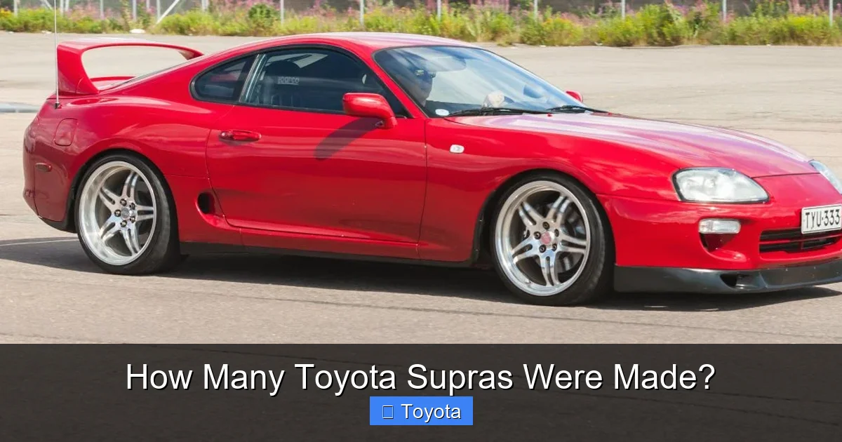 How Many Toyota Supras Were Made?