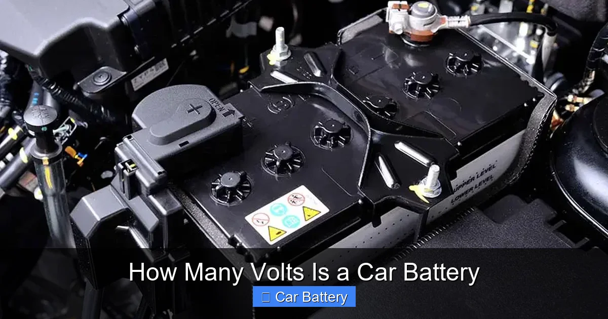 How Many Volts Is a Car Battery