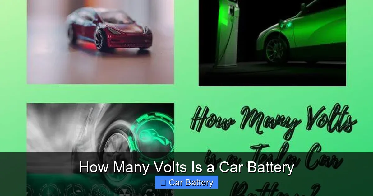 How Many Volts Is a Car Battery